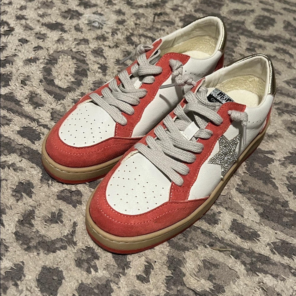 M&M'S Red, White, and Gold Sneakers